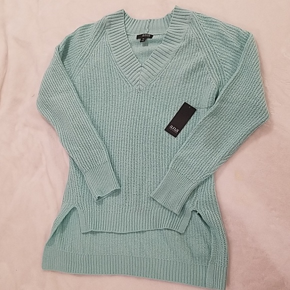 NWT Cozy Knit Sweater Aqua - Picture 1 of 4